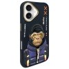 Nimmy etui iPhone 16 6.1 czarny/black   Cool&Cute 2.0 Monkey